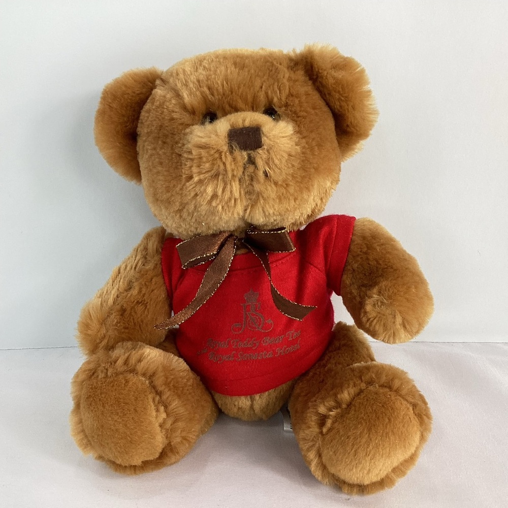 Steven Smith Royal Sonesta Hotel Plush Tea Teddy Bear Souvenir Red Shirt - Picture 1 of 9